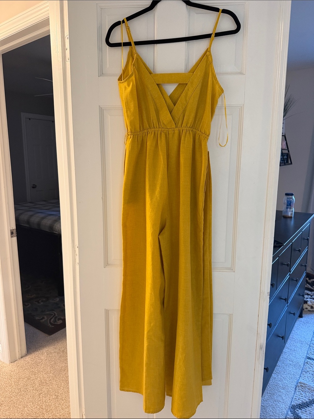 Mustard Wide-Leg Jumpsuit